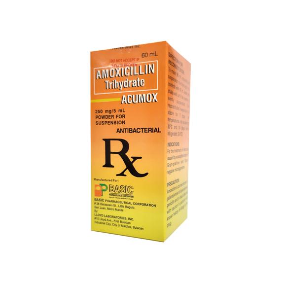 ACUMOX SUSPENSION 250MG/5ML | Basic Pharmaceutical Corporation