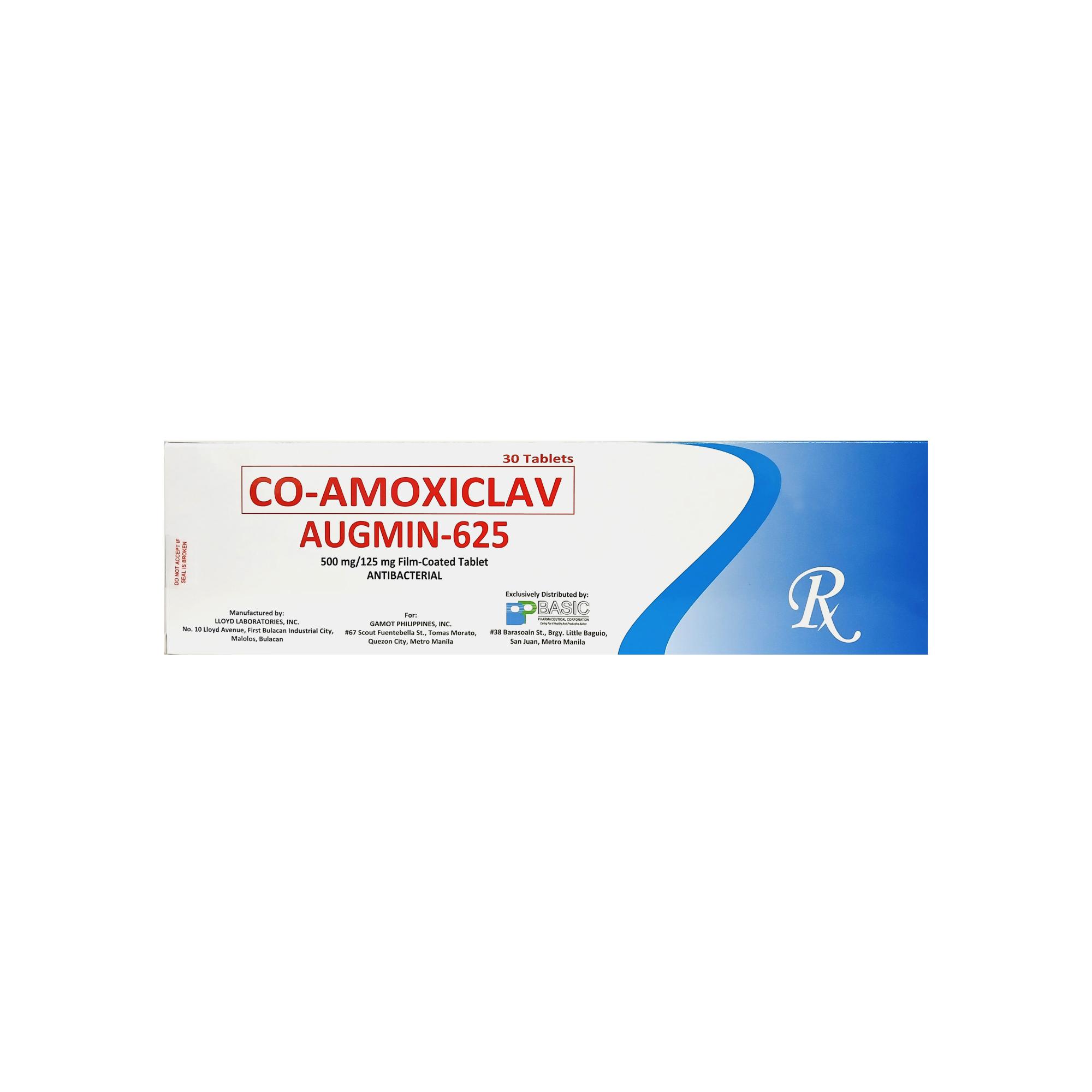 AUGMIN-625 FILM-COATED TABLET 600MG/125MG | Basic Pharmaceutical ...