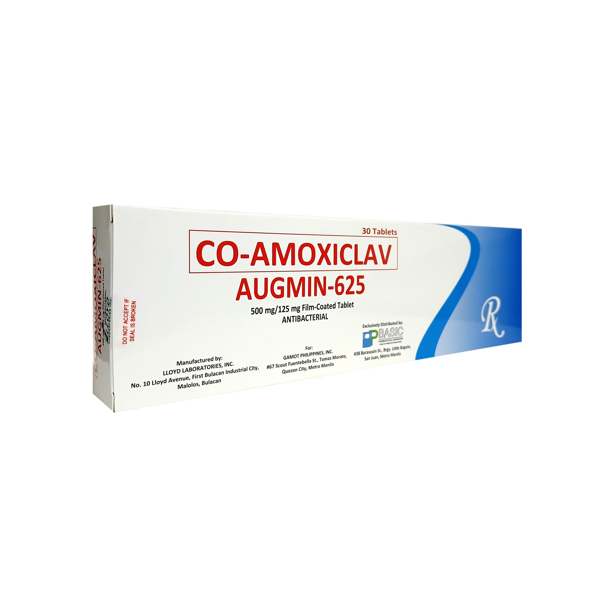 AUGMIN-625 FILM-COATED TABLET 600MG/125MG | Basic Pharmaceutical ...